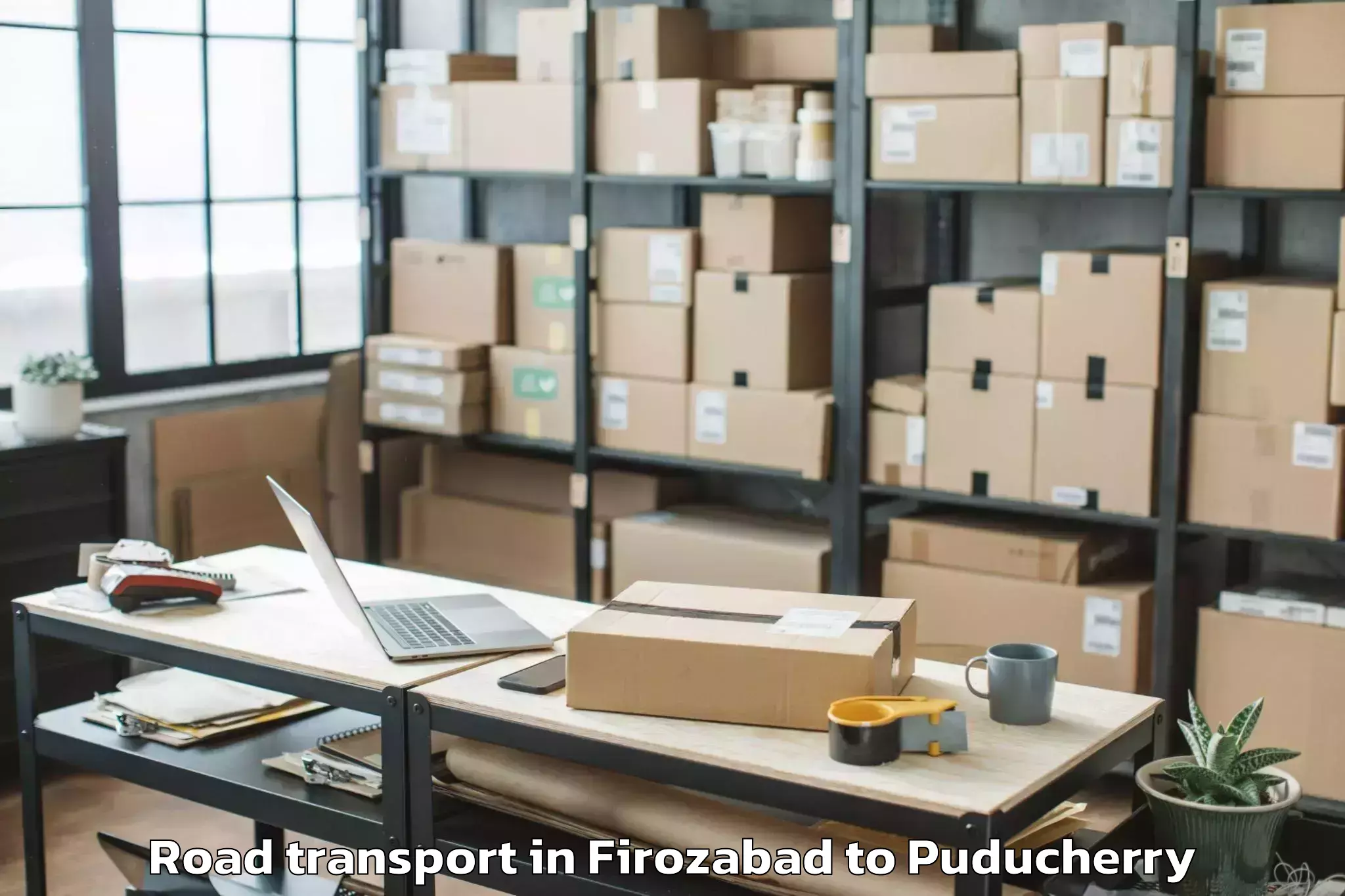 Book Firozabad to Pondicherry Airport Pny Road Transport